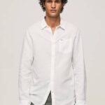 Pepe Jeans Parker pitkähihainen paita miehet valkoinen TB001073