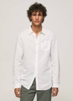 Pepe Jeans Parker pitkähihainen paita miehet valkoinen TB001073