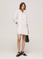 Pepe Jeans patris mekko harjakattoisilla yksityiskohdilla naiset valkoinen TB00148 - Image 2