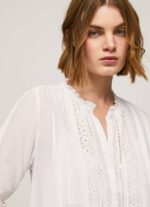 Pepe Jeans patris mekko harjakattoisilla yksityiskohdilla naiset valkoinen TB00148 - Image 3