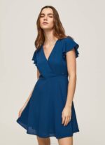 Pepe Jeans patrizia ristikkokaulus mekko naiset valtameri TB00197 - Image 2