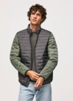 Pepe Jeans pehmustettu untuvatakki miehet pesty mustaksi TB00837