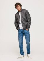 Pepe Jeans pehmustettu untuvatakki miehet pesty mustaksi TB00839 - Image 2