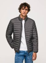 Pepe Jeans pehmustettu untuvatakki miehet pesty mustaksi TB00839