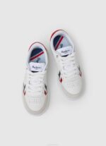 Pepe Jeans pelaaja britt-nahkaiset lenkkarit poika valkoinen TB001525 - Image 2