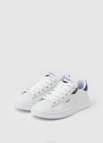 Pepe Jeans pelaajan perusnahkaiset lenkkarit poika valkoinen TB001524 - Image 3