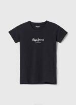 Pepe Jeans peruslogollinen t-paita naiset musta TB00400 - Image 5