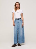 Pepe Jeans peruslogollinen t-paita naiset valkoinen TB00416 - Image 2