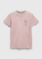 Pepe Jeans pesty ja värjätty puuvillainen t-paita miehet valkaisuaine pinkki TB00928 - Image 5
