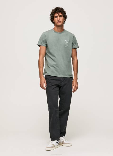 Pepe Jeans pesty ja värjätty puuvillainen t-paita miehet valu TB00925 - Image 2
