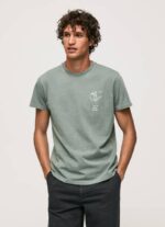 Pepe Jeans pesty ja värjätty puuvillainen t-paita miehet valu TB00925