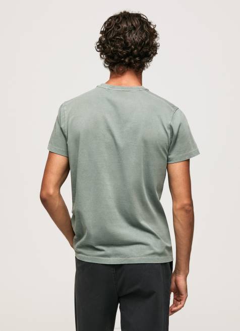 Pepe Jeans pesty ja värjätty puuvillainen t-paita miehet valu TB00925 - Image 4