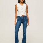 Pepe Jeans piccadilly slim fit midrise farkut naiset denim TB0071