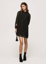 Pepe Jeans pistekuvioinen minimekko naiset musta TB00207
