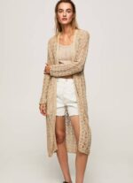 Pepe Jeans pitkä harjakattoinen neuletakki naiset kivi TB00234 - Image 2