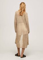 Pepe Jeans pitkä harjakattoinen neuletakki naiset kivi TB00234 - Image 4