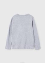 Pepe Jeans pitkähihainen logollinen t-paita edessä poika harmaa marli TB001631 - Image 2