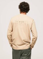 Pepe Jeans pitkähihainen puuvillainen t-paita miehet kivi TB00913 - Image 4