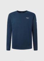 Pepe Jeans pitkähihainen puuvillainen t-paita miehet laivasto TB001009 - Image 5
