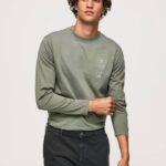 Pepe Jeans pitkähihainen puuvillainen t-paita miehet valu TB00916