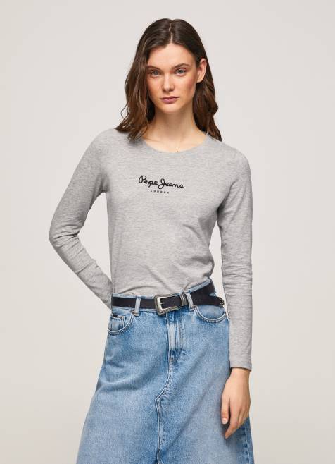 pepe_jeans_pitkahihainen_puuvillainen_t_paita_naiset_harmaa_marli_tb00473.jpg Pepe Jeans pitkähihainen puuvillainen t-paita naiset harmaa marli TB00473 - Image 1
