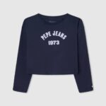 Pepe Jeans pitkähihainen puuvillainen t-paita tyttö dulwich TB001437