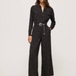 Pepe Jeans pitkät paisley dungarees naiset multi TB00156