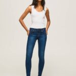 Pepe Jeans pixie midrise skinny fit farkut naiset denim TB0044