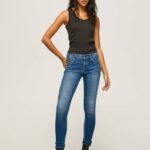 Pepe Jeans pixie skinny fit midrise farkut naiset denim TB0054