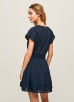 Pepe Jeans Poete brodeerattu puuvillamekko naiset dulwich TB00220 - Image 4