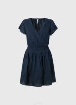 Pepe Jeans Poete brodeerattu puuvillamekko naiset dulwich TB00220 - Image 5