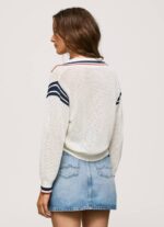 Pepe Jeans polo-tyylinen kreppipaita naiset valkoinen TB00250 - Image 4