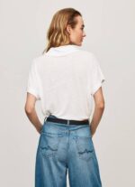 Pepe Jeans poolopaita naiset valkoinen TB00397 - Image 4