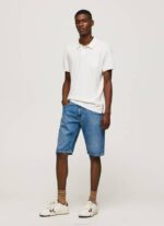 Pepe Jeans poolopaita puuvilla pellava miehet luonnonvalkoinen TB001089 - Image 2