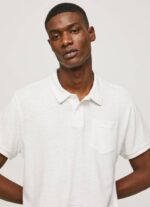 Pepe Jeans poolopaita puuvilla pellava miehet luonnonvalkoinen TB001089