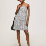 Pepe Jeans Prixton koristeellinen mekko naiset multi TB00159
