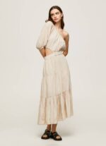 Pepe Jeans pua epäsymmetrinen pellavamekko naiset kivi TB00202 - Image 2