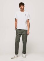 Pepe Jeans puhelinkoppi t-paita miehet valkoinen TB00984 - Image 2