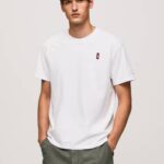 Pepe Jeans puhelinkoppi t-paita miehet valkoinen TB00984