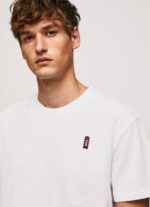 Pepe Jeans puhelinkoppi t-paita miehet valkoinen TB00984 - Image 3