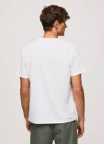 Pepe Jeans puhelinkoppi t-paita miehet valkoinen TB00984 - Image 4