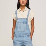 Pepe Jeans puuvilla denim lyhyet Dungarees naiset denim TB00175