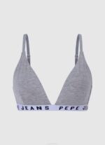 Pepe Jeans puuvilla kolmionmuotoiset rintaliivit naiset harmaa marli TB00566