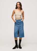 Pepe Jeans puuvillainen denim midihame naiset denim TB00100