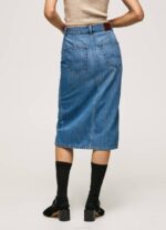 Pepe Jeans puuvillainen denim midihame naiset denim TB00100 - Image 4
