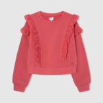 Pepe Jeans puuvillainen fleecepusero tyttö studio punainen TB001403