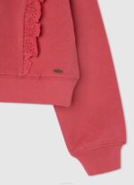 Pepe Jeans puuvillainen fleecepusero tyttö studio punainen TB001403 - Image 3