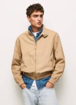 Pepe Jeans puuvillainen harrington-takki miehet kameli TB00830 - Image 2