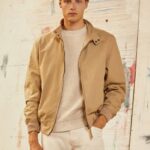 Pepe Jeans puuvillainen harrington-takki miehet kameli TB00830