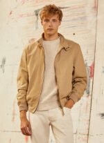 Pepe Jeans puuvillainen harrington-takki miehet kameli TB00830